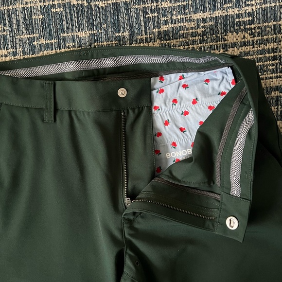 Bonobos Justin Rose Highland Tour pant - forest green - 32x32 like new - Picture 4 of 5